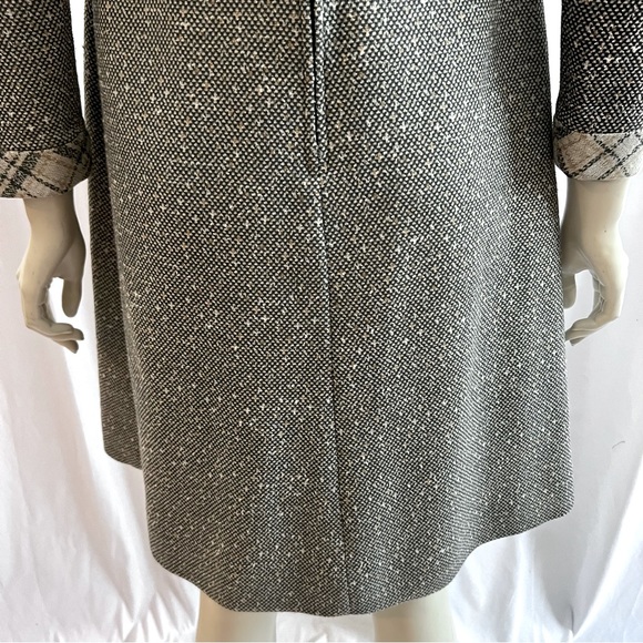 VINTAGE Leslie Fay double knit A-line dress with attached scarf. - Picture 10 of 11